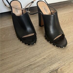 Valentino Black Open-Toe Women's Shoes